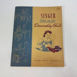 Vintage Singer Illustrated Dressmaking Guide Paperback Booklet 1941